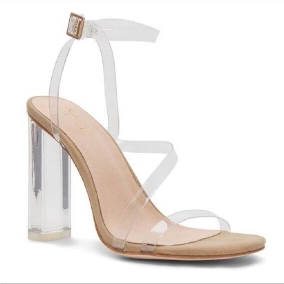 RAYE Alta Clear Lucite Heels Size 8 - Picture 2 of 9